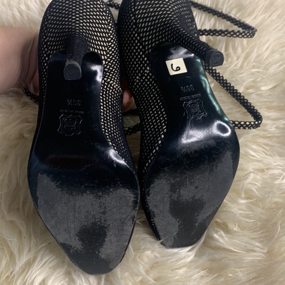 Vintage Rare Pierre Hardy Fishnet Peep Toe wrap ankle strap heels 36.5 - Picture 5 of 9